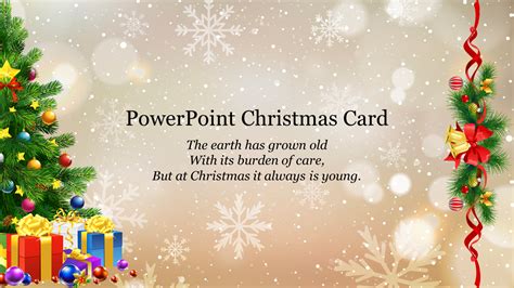 Powerpoint Christmas Card Template